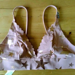 PINK Victoria's Secret Triangle Bralette Nude S